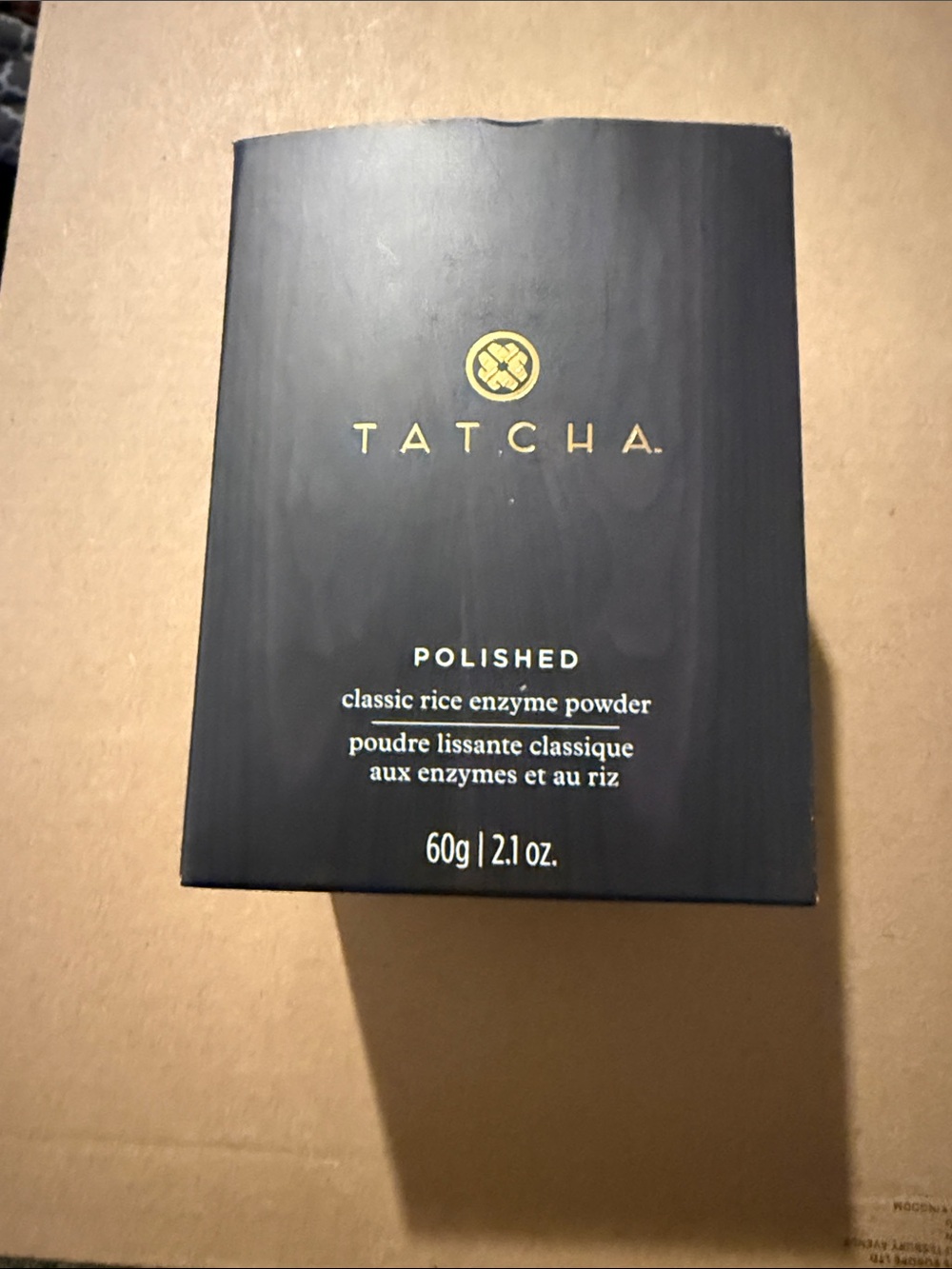 Tatcha Polished Classic Rice Enzyme Powder - Black & Gold Accents